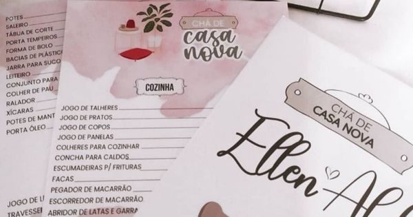 lista de chá de casa nova vs chá de cozinha qual a diferença