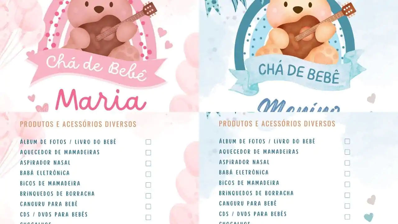 erros comuns ao montar lista chá de fraldas