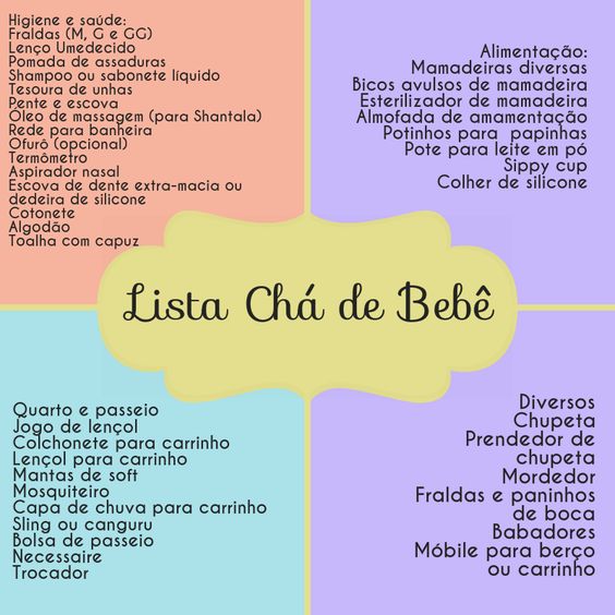 como economizar na lista de chá de fraldas