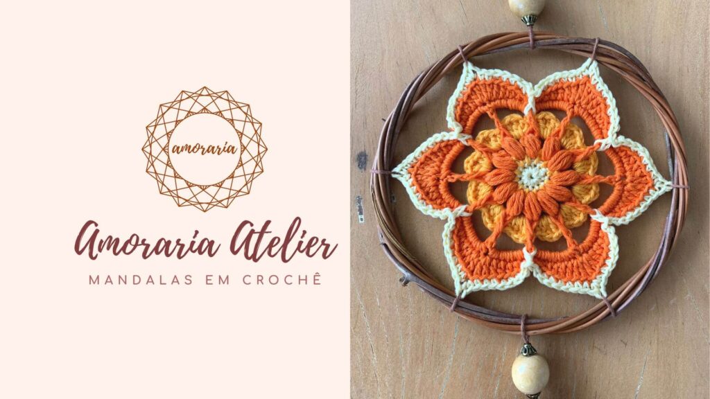 gráfico de mandala de crochê fácil