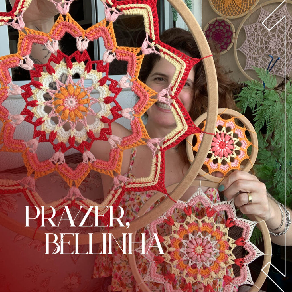 mandalas de crochê pequenas