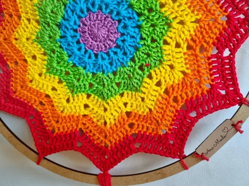 receita mandala de crochê