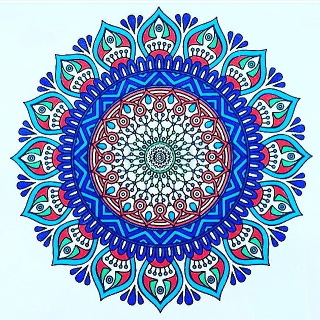 mandala simples para pintar em casa