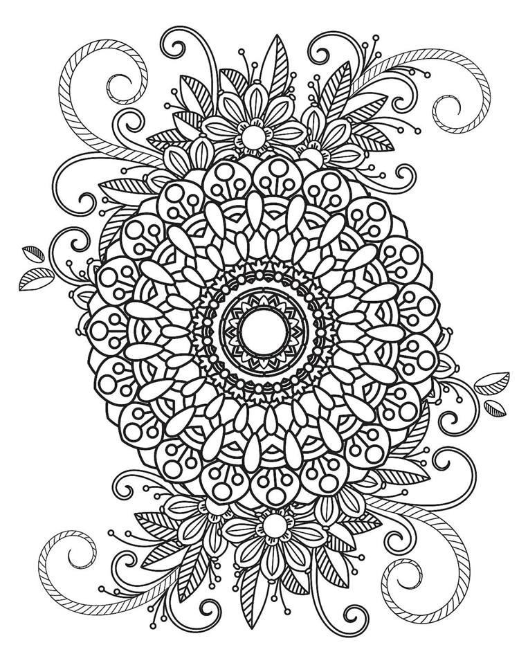 mandala para pintar vs mandala para imprimir