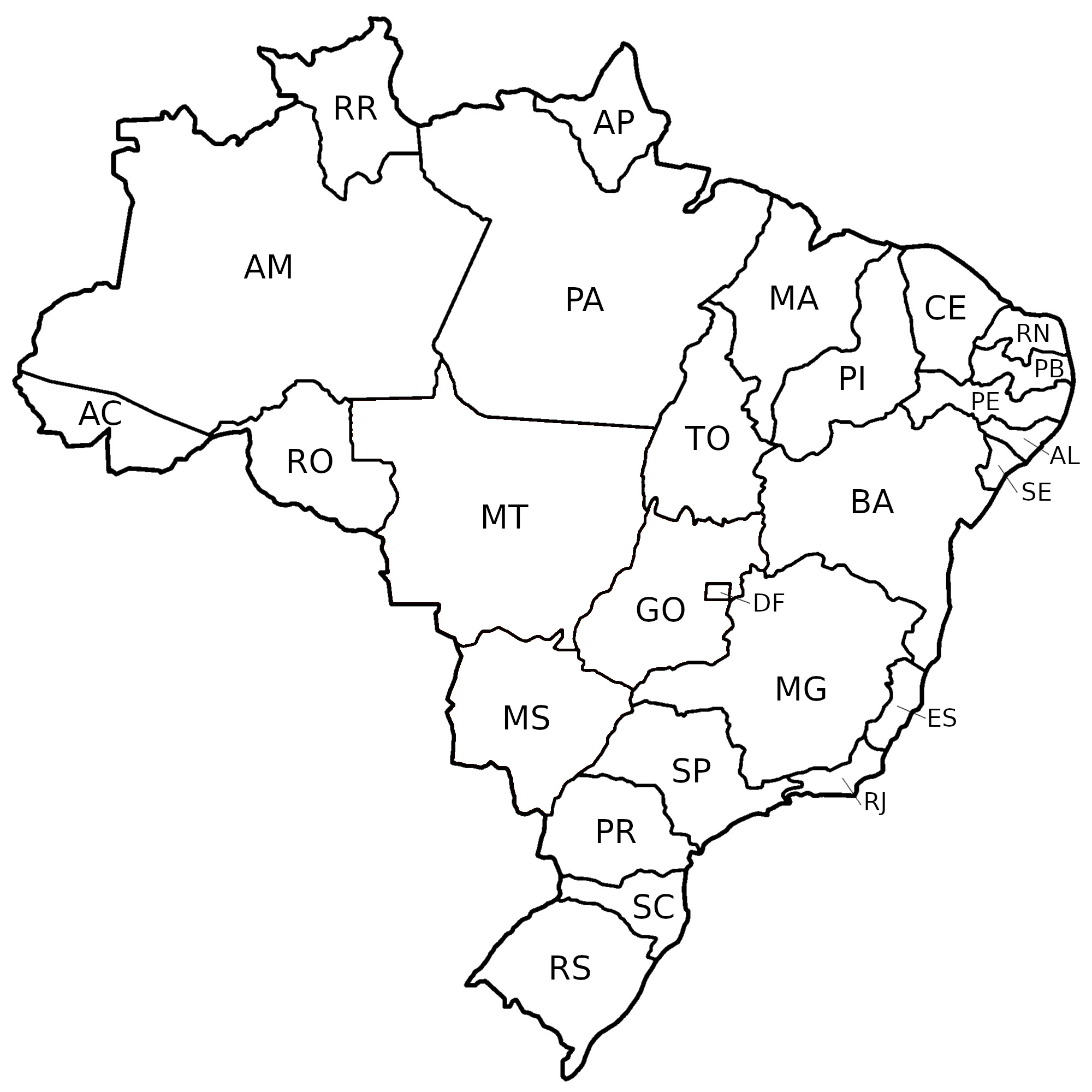 mapa do brasil para imprimir e colorir