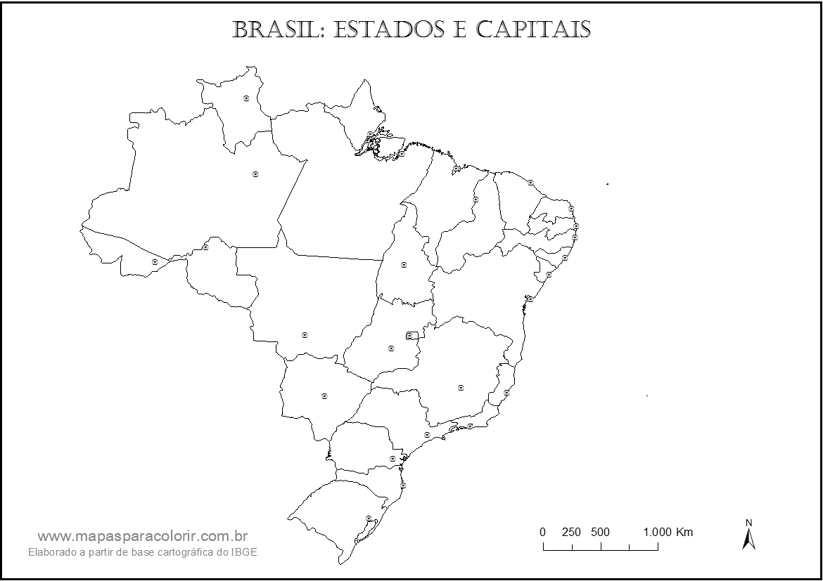 mapa do brasil para atividades escolares