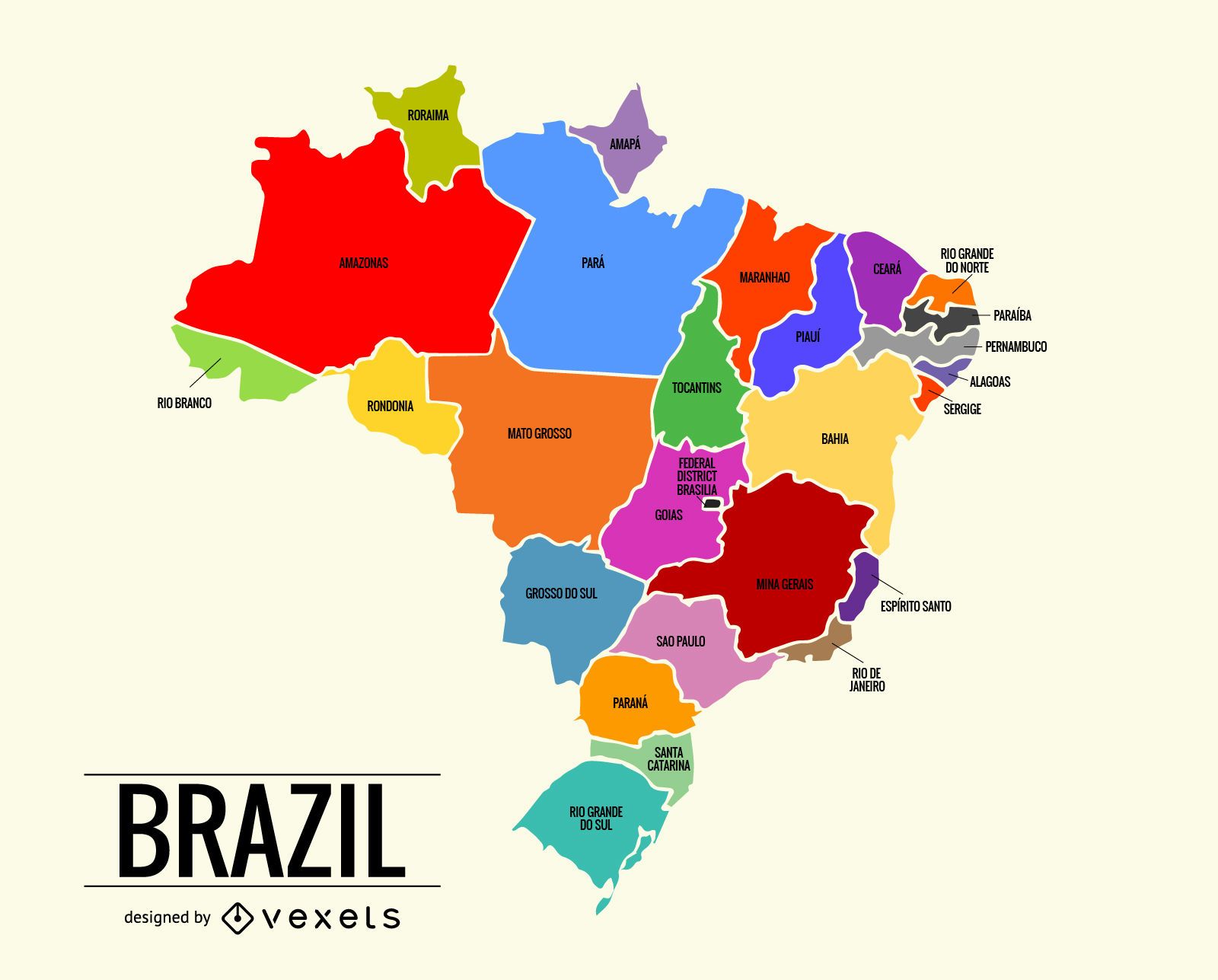 mapa do brasil vetorial download