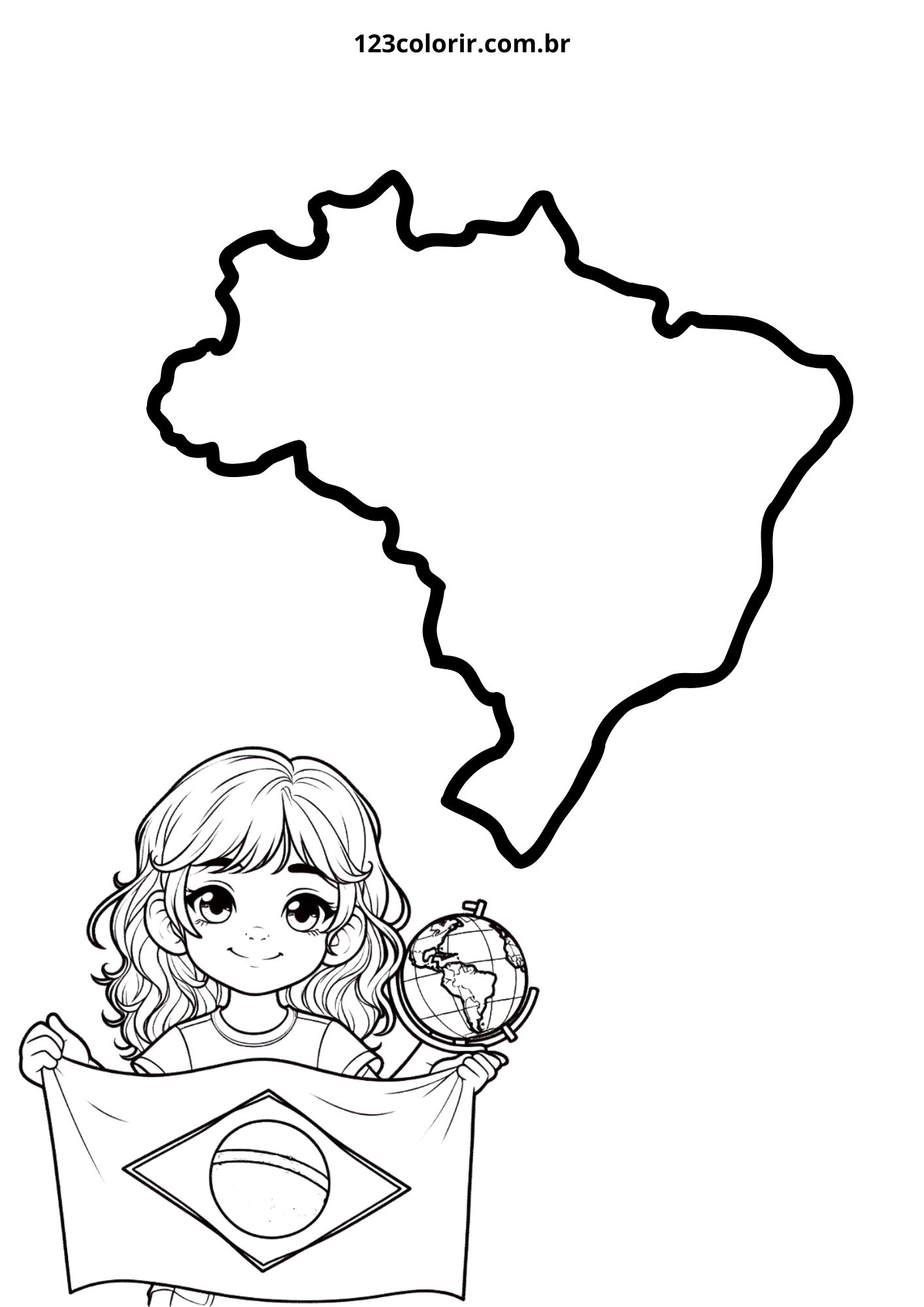 mapa do brasil para pintura