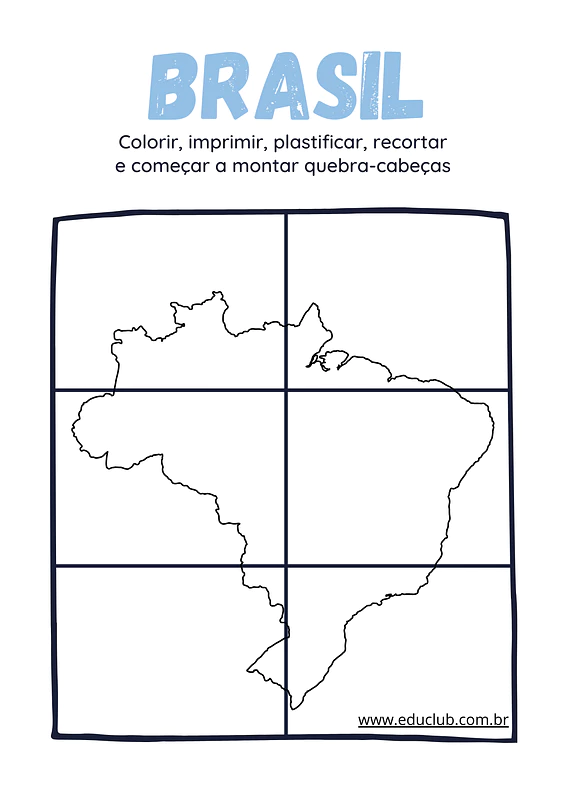 mapa do brasil para colorir com capitais