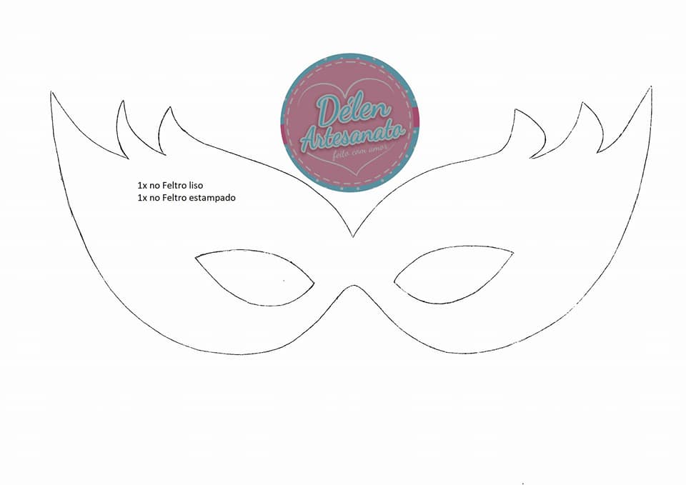 decorar máscara carnaval