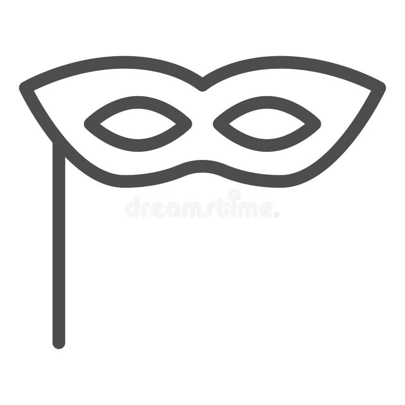 desenho de máscara de carnaval simples