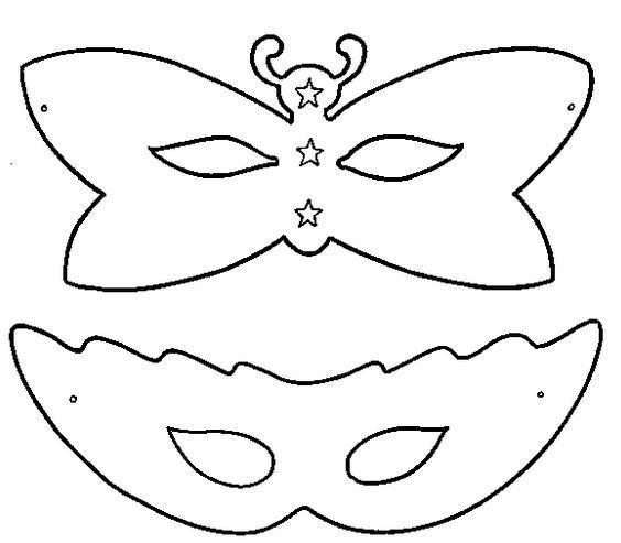 como desenhar máscara de carnaval veneziana