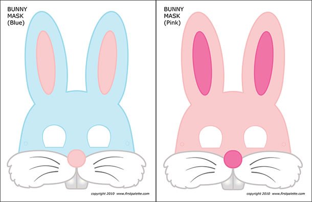 máscara de páscoa para imprimir