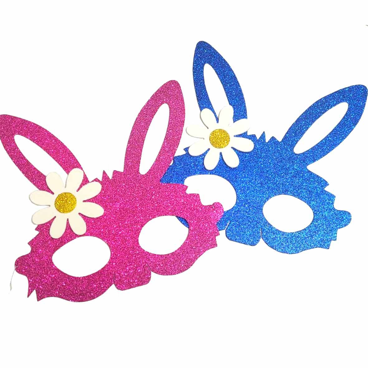 moldes de máscara de coelho em feltro