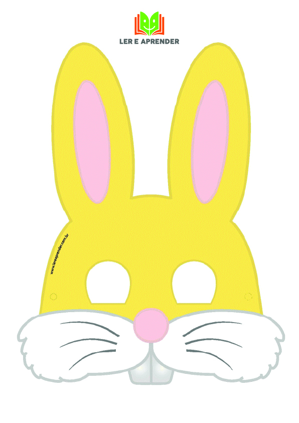 desenhos de coelho para máscara