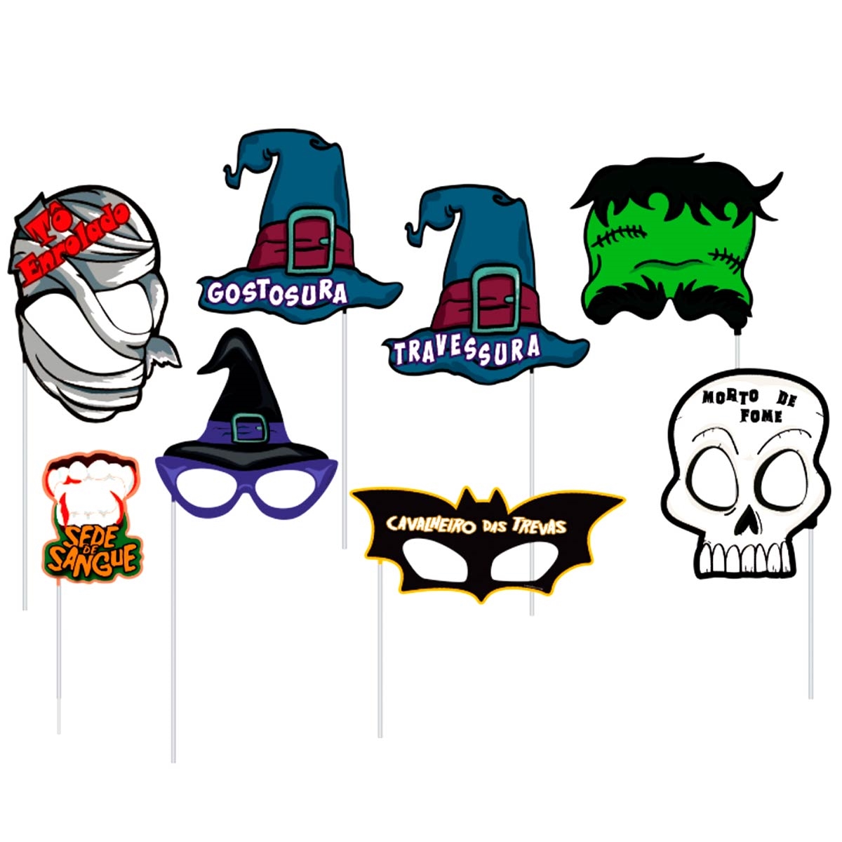 máscaras de halloween para imprimir de animais