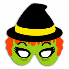 moldes de máscaras de halloween para imprimir