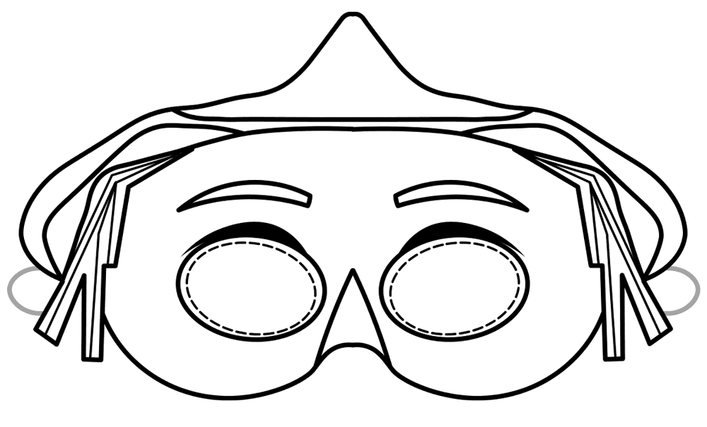 máscara de animal de papel para imprimir