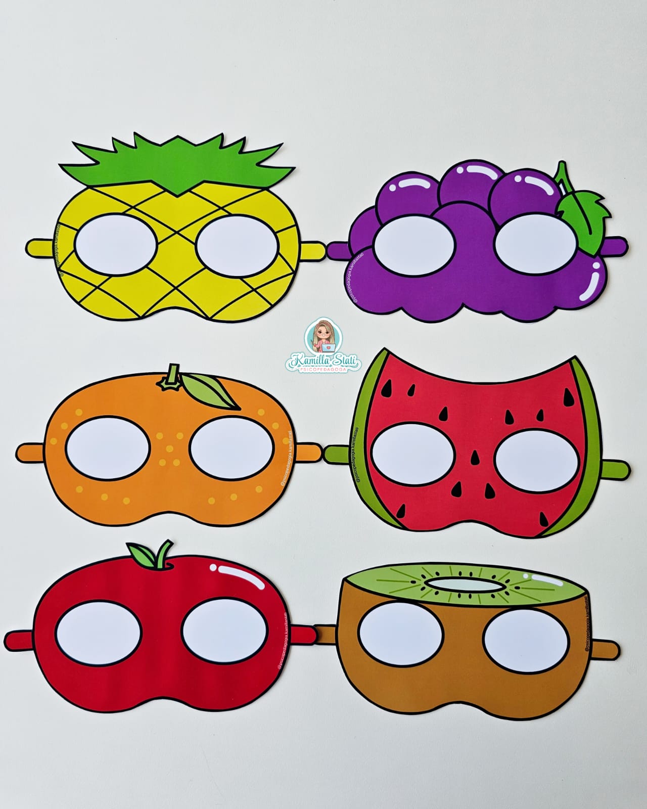 máscara de feltro infantil para imprimir
