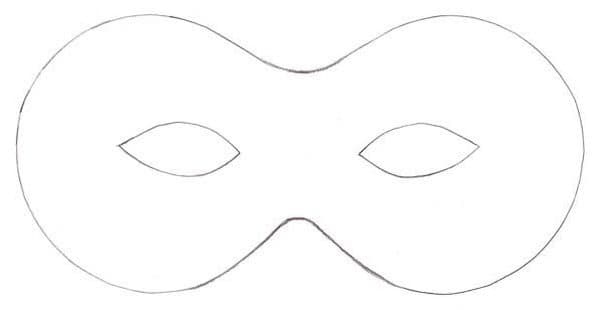 máscara infantil para festa