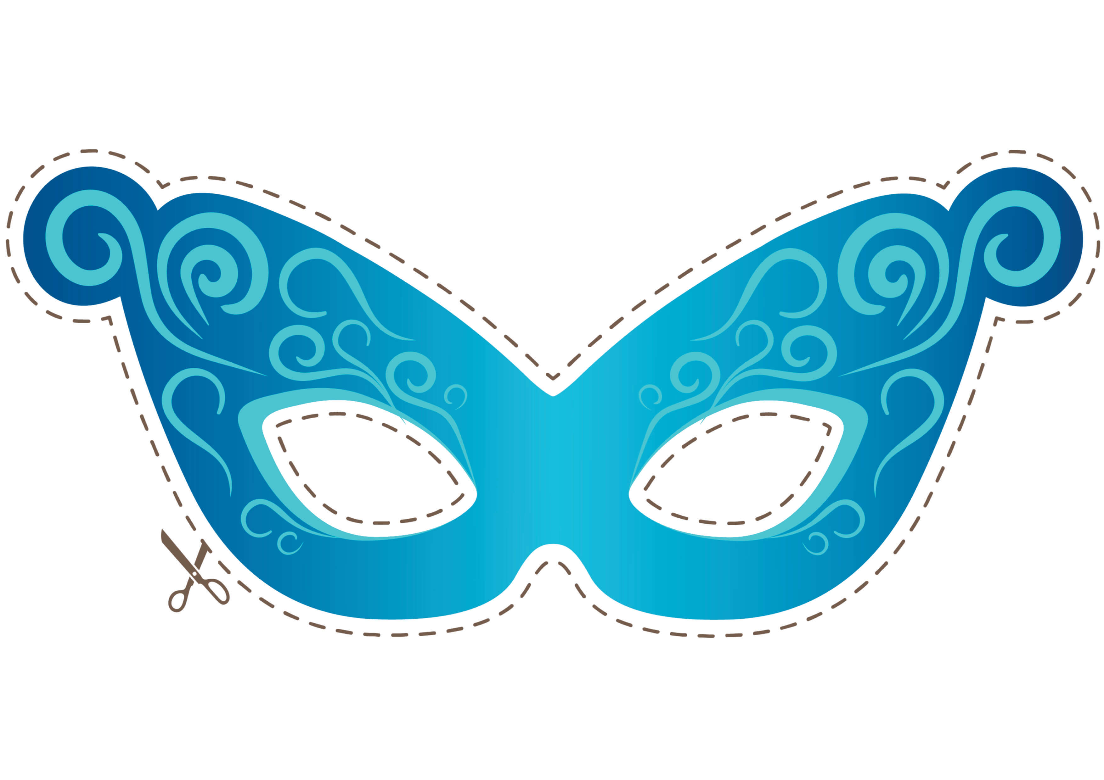 máscara de EVA infantil para imprimir