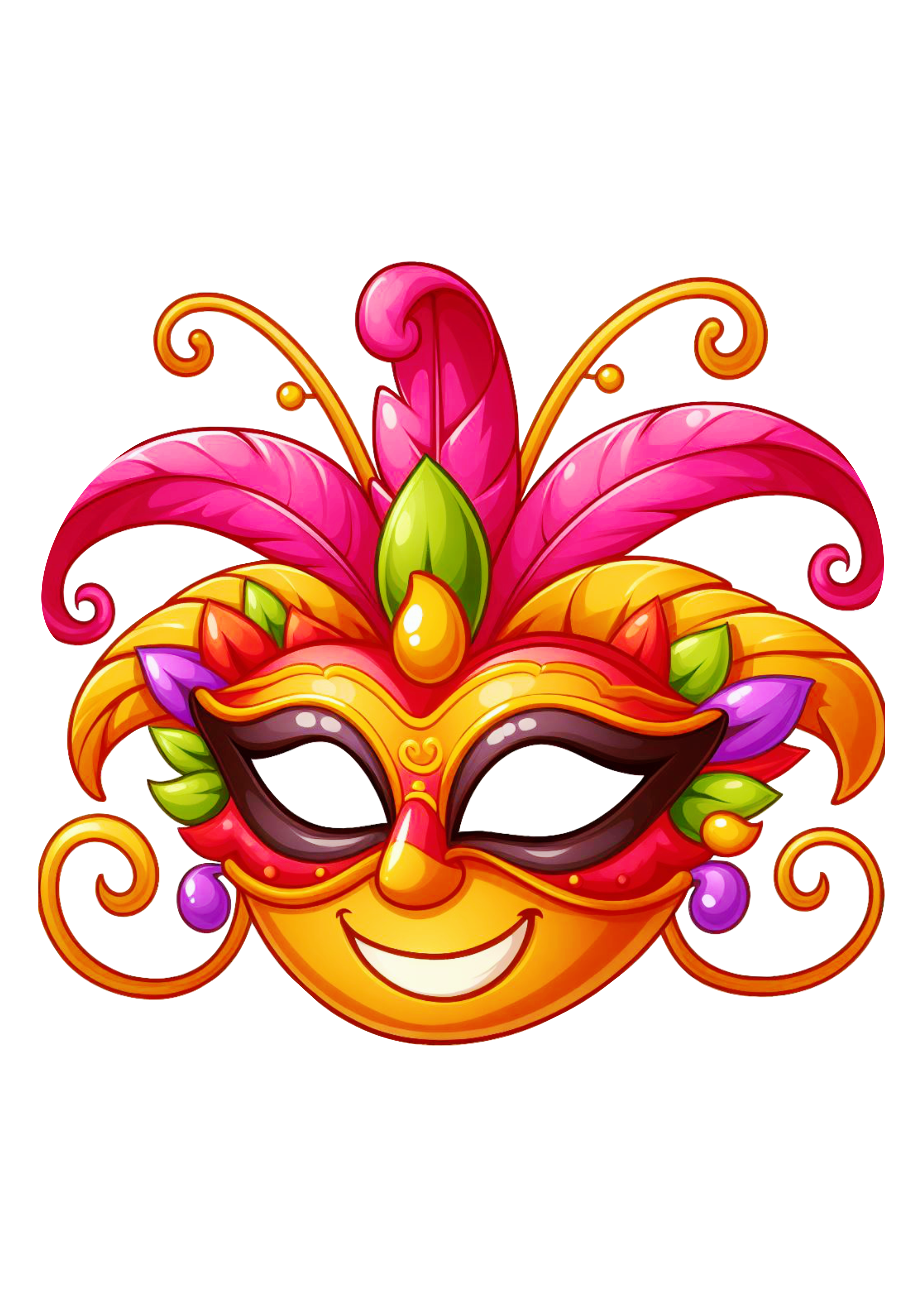 máscaras de carnaval para pintar