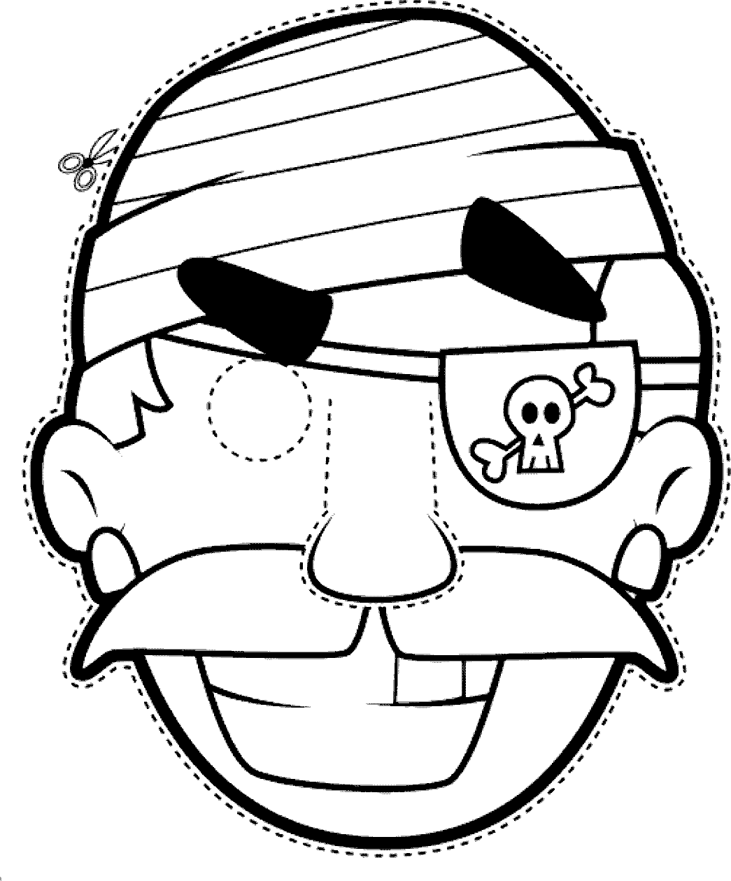 máscaras de carnaval minimalistas desenho