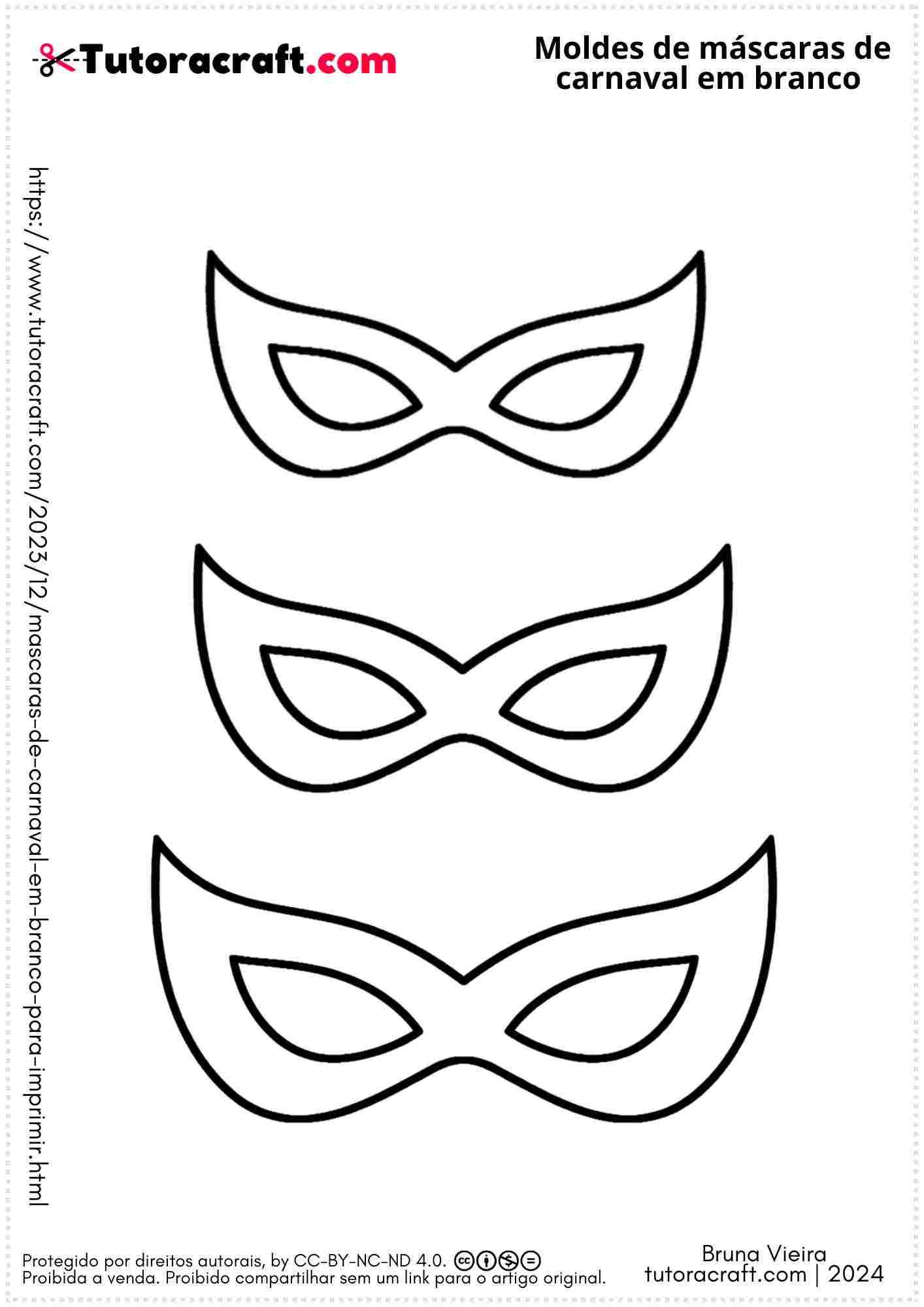 materiais para máscara de carnaval