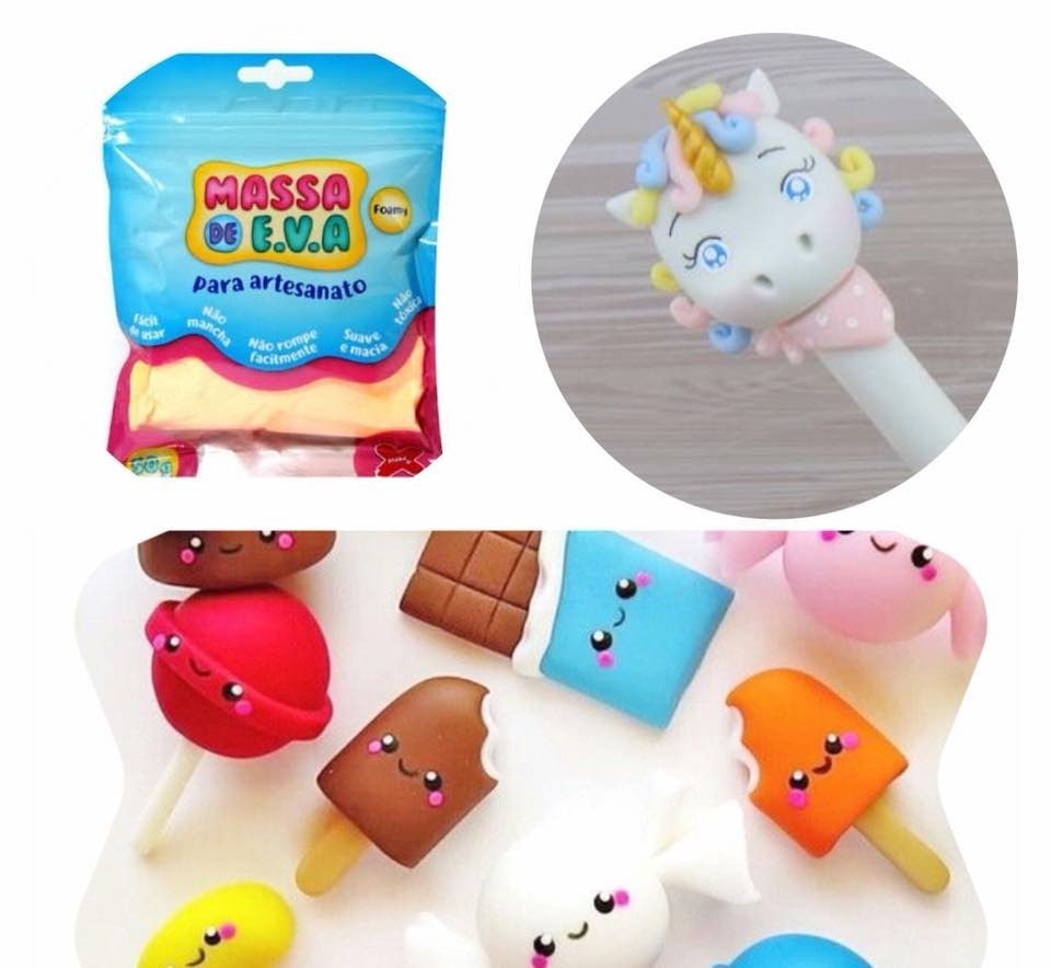 massinha de eva colorida