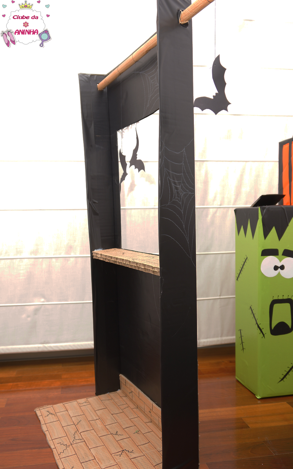 decoração halloween material reciclado