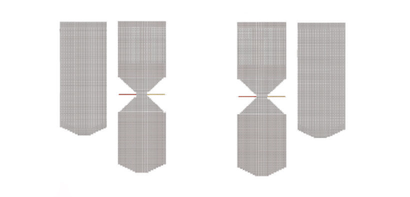 Meia de crochê estilo pantufa com gráfico