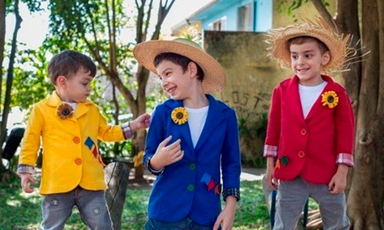 roupa festa junina menino barata e estilosa