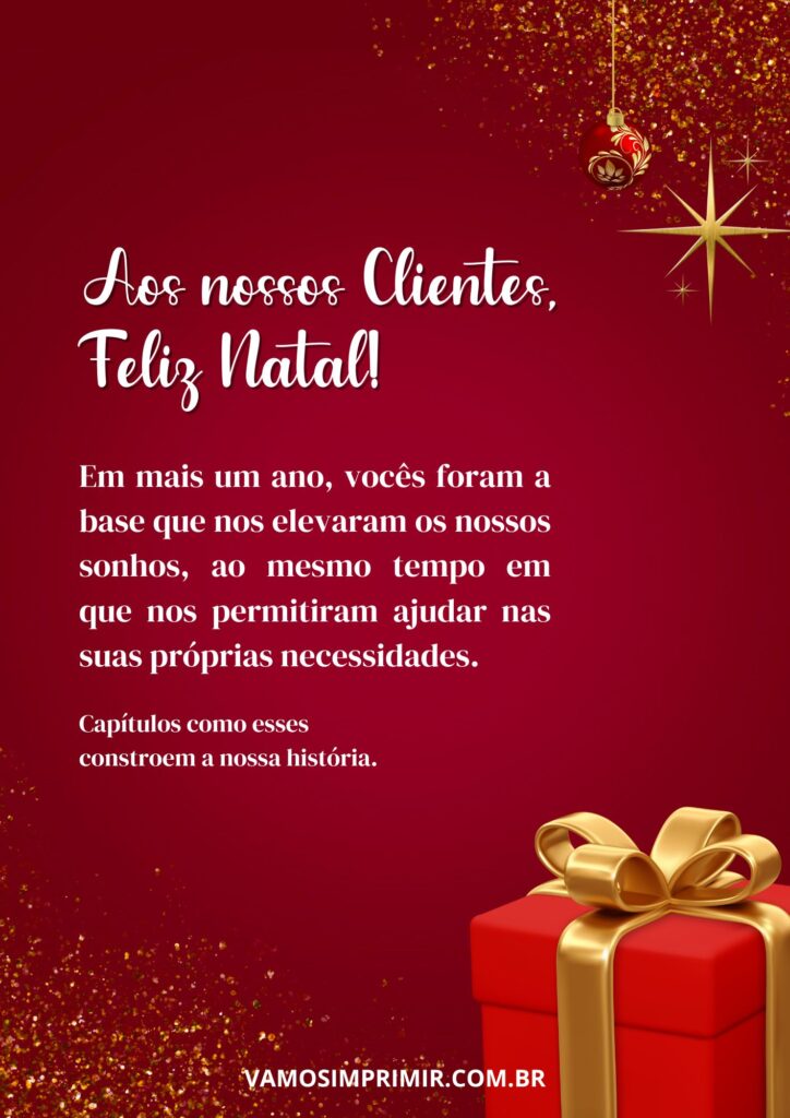 mensagens de natal para clientes empresariais