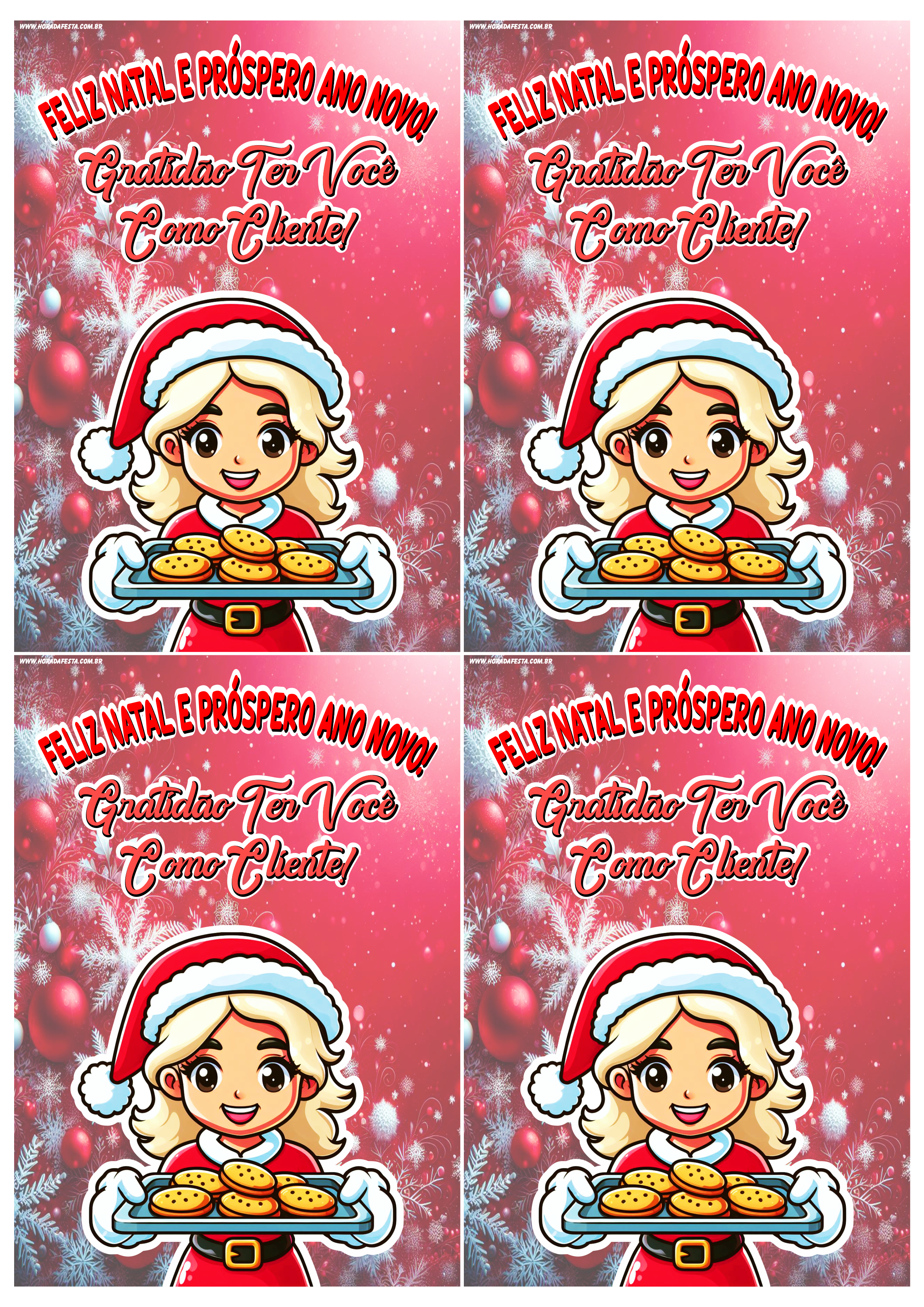 mensagens curtas de natal para clientes