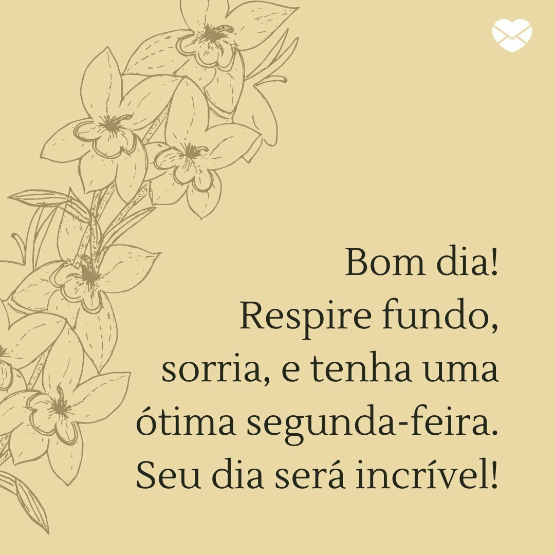 começar a semana bem
