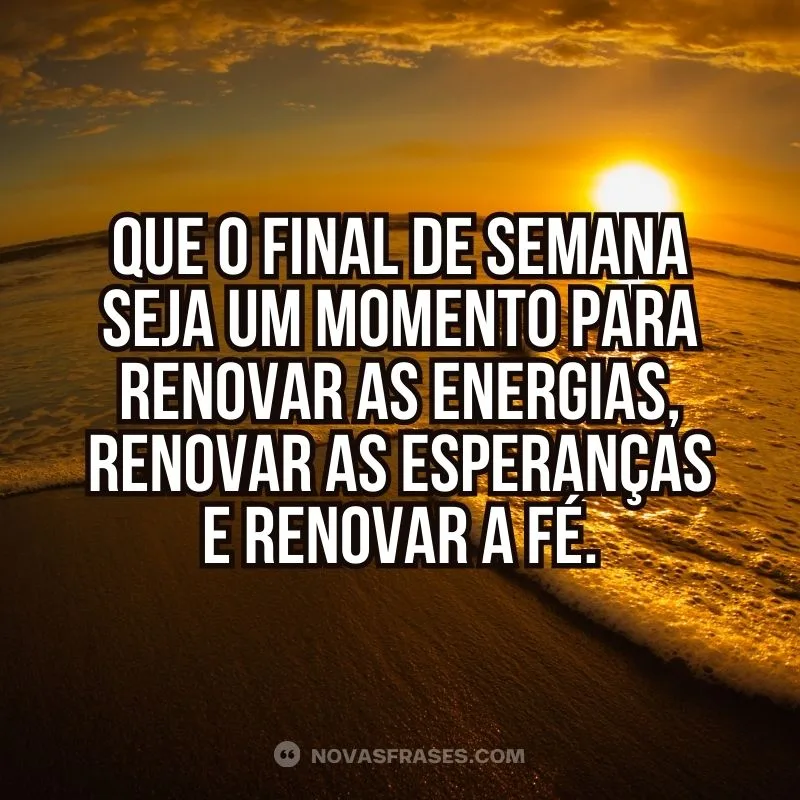 mensagens religiosas para o fim de semana