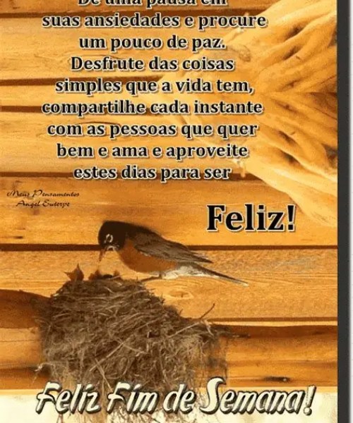 frases curtas para desejar bom fim de semana