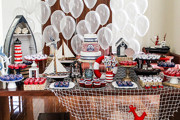 melhores ideias decoracao mesa cha bebe marinheiro