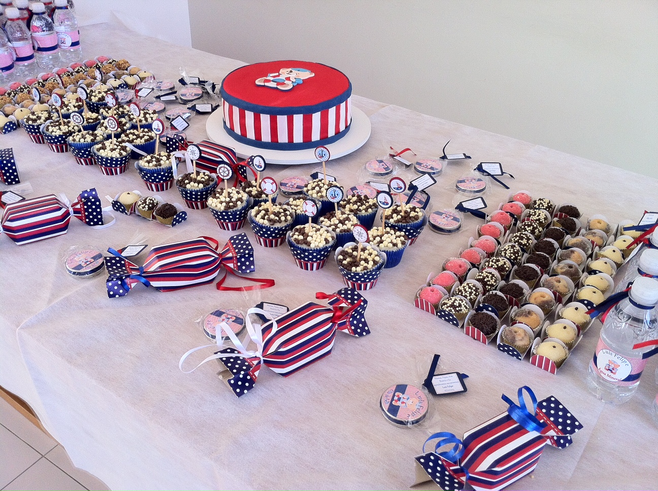 quanto custa montar mesa cha bebe marinheiro