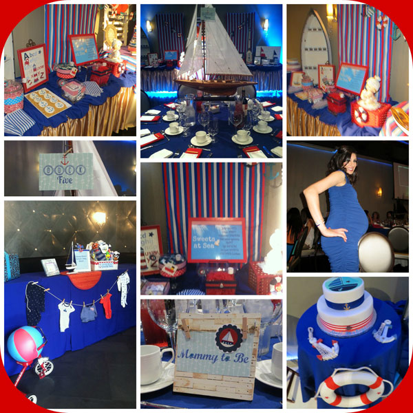 mesa cha de bebe marinheiro