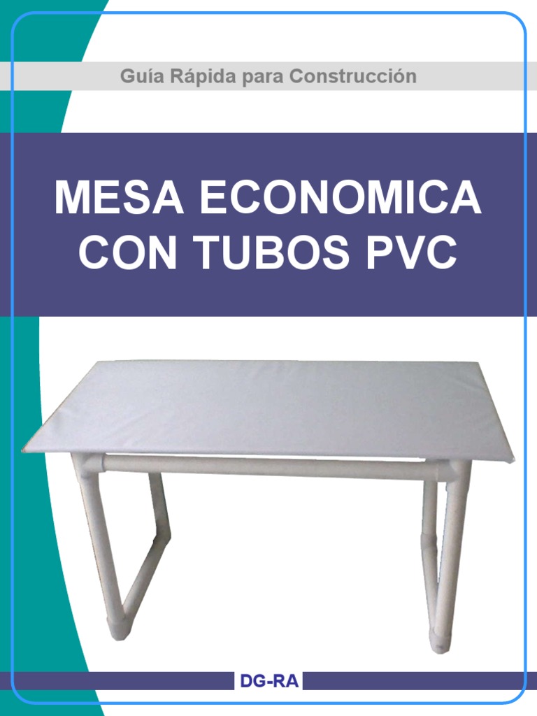 mesa de cano de pvc