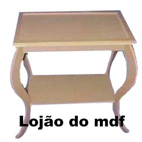 mesa de centro em mdf cru