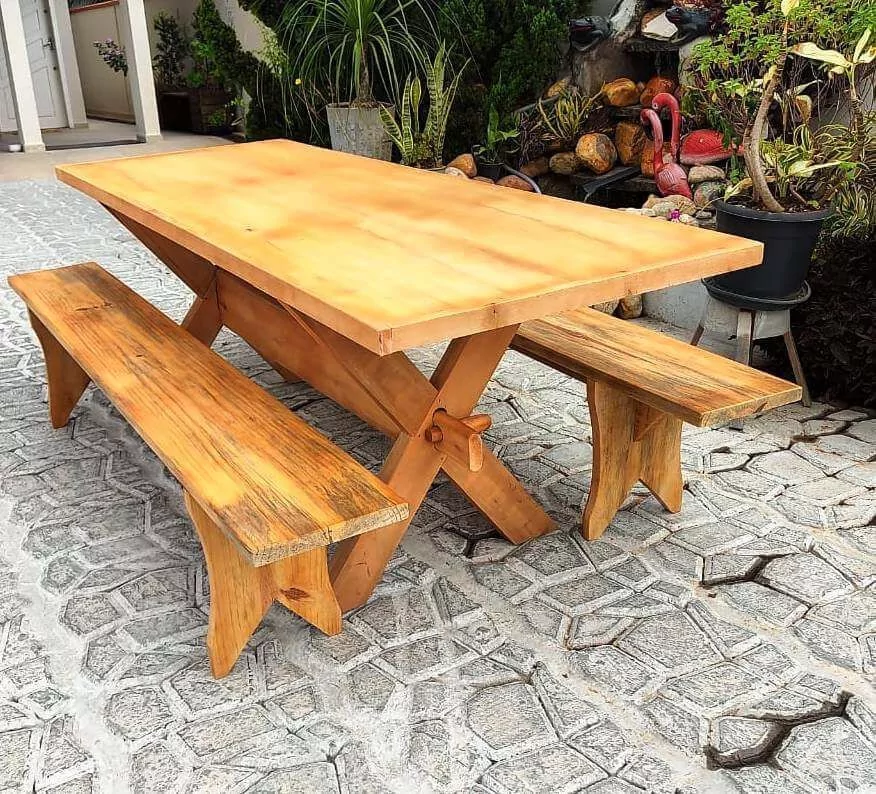 mesa madeira rustica