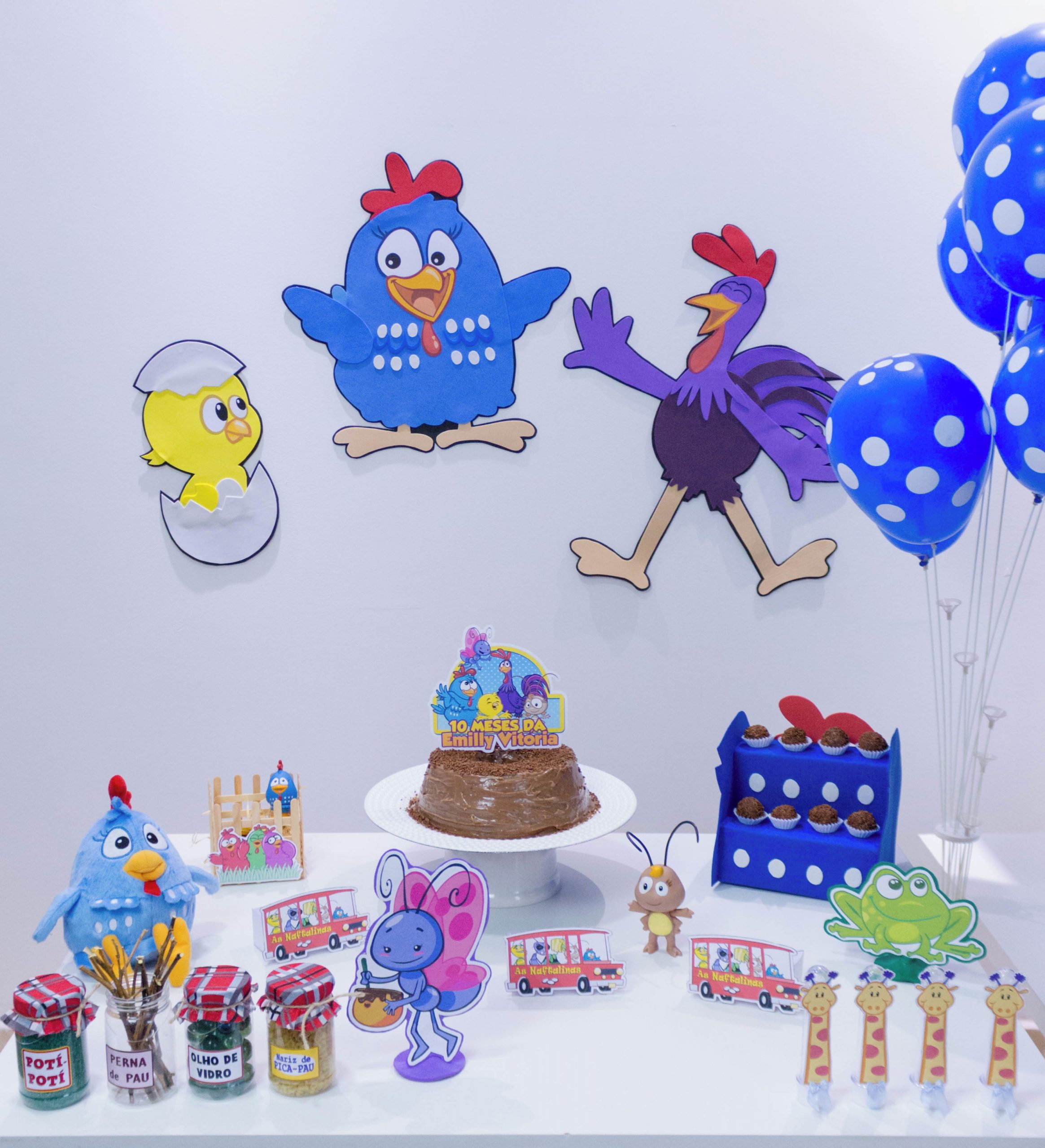 erros comuns decoração mesa galinha pintadinha