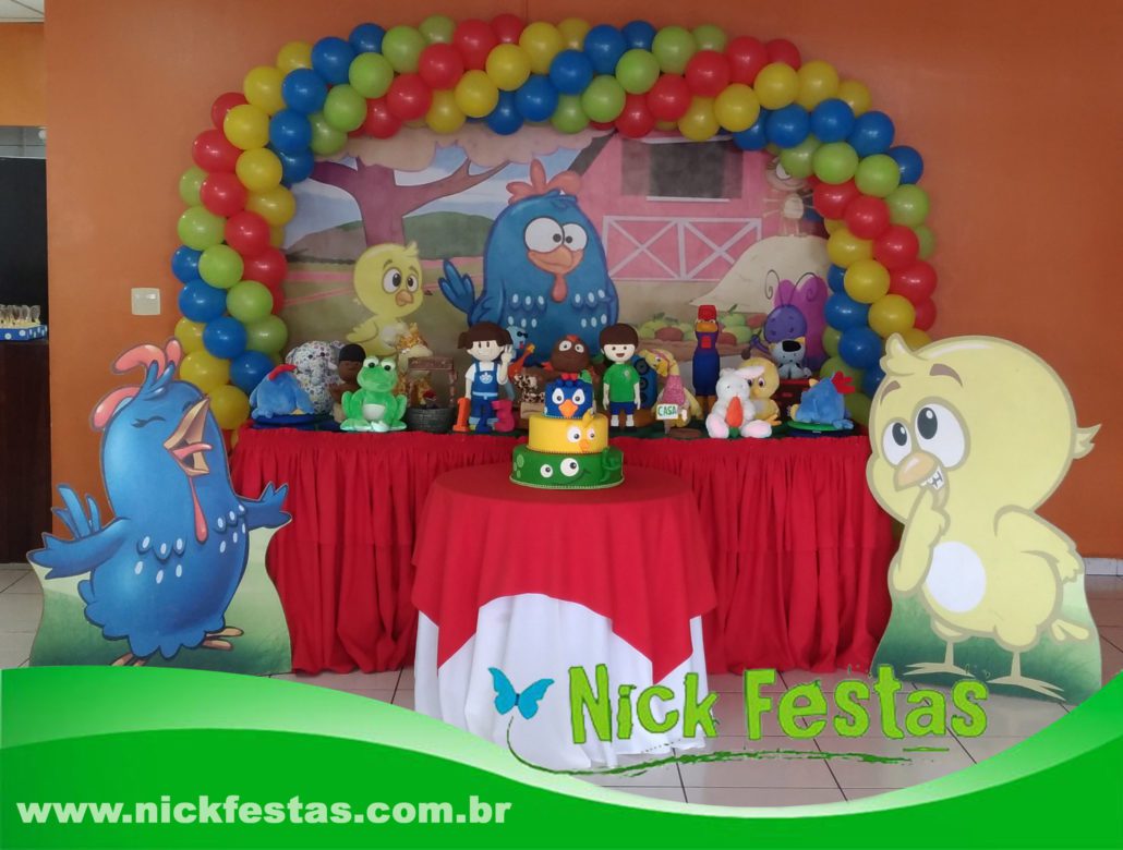 mesa galinha pintadinha simples ou luxo