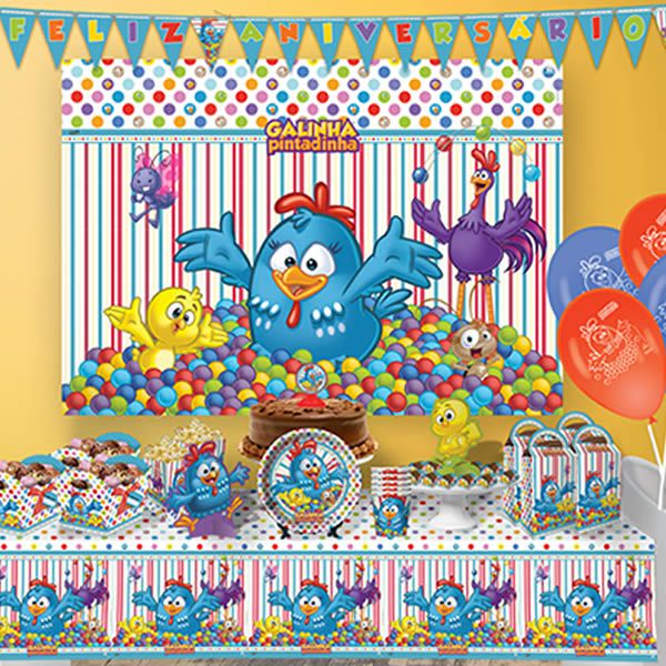 quanto custa decorar mesa galinha pintadinha