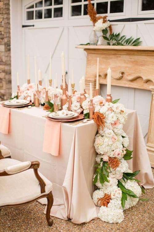 mesas para bolo de casamento