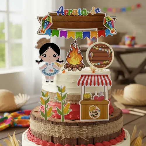 decoracao mesversario arraiá