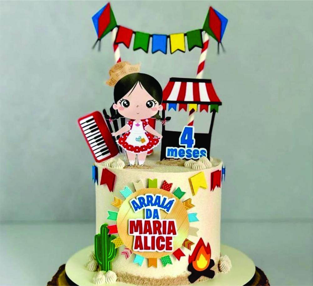 decoracao mesversario arraiá