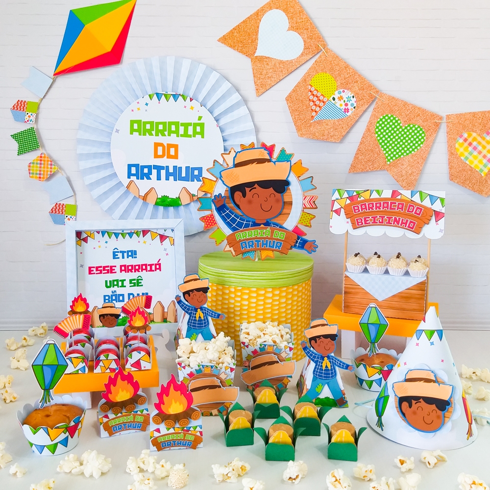mesversario menino festa junina